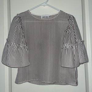 Line + Dot striped top